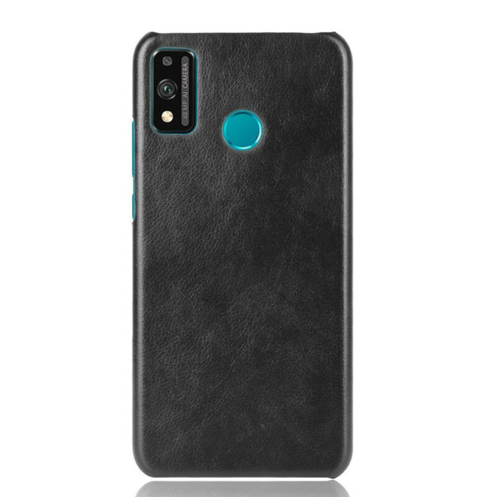 Hoesje voor Honor 9X Lite Prestaties Litchi Leder Effect