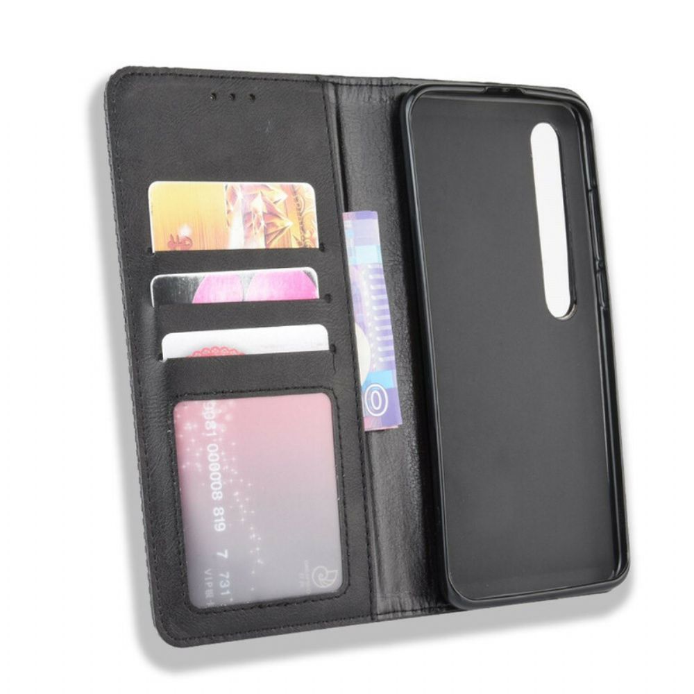 Bescherming Hoesje voor Xiaomi Mi 10 / 10 Pro Folio-hoesje Vintage Gestileerd Leereffect