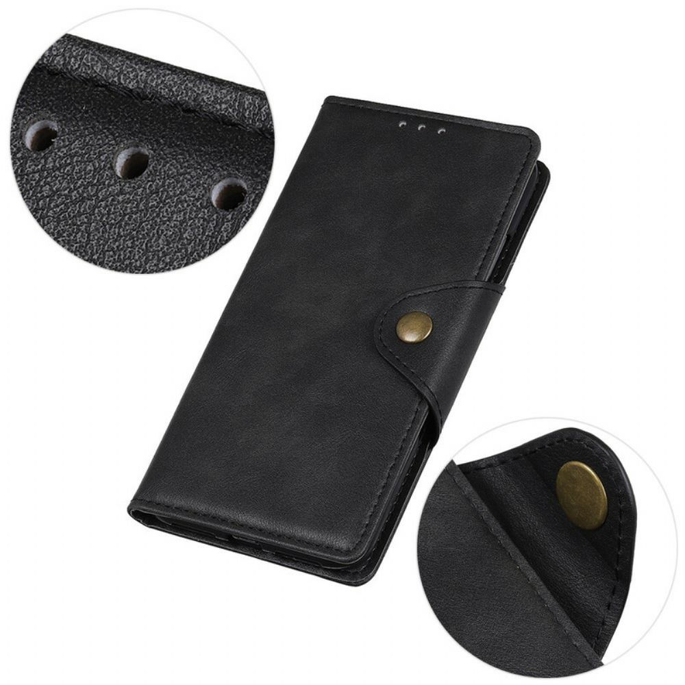 Flip Case voor Xiaomi Mi 10 / 10 Pro Knoop Van Kunstleer