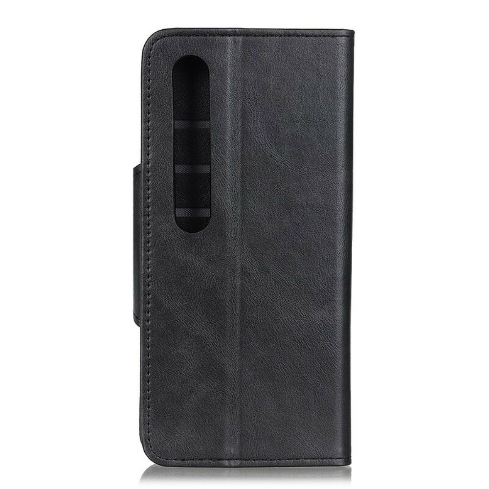 Flip Case voor Xiaomi Mi 10 / 10 Pro Knoop Van Kunstleer