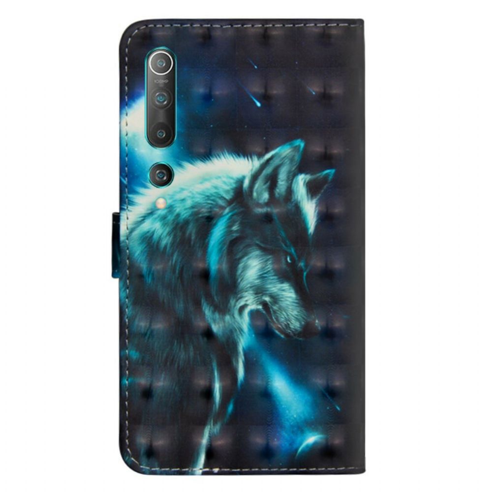 Folio-hoesje voor Xiaomi Mi 10 / 10 Pro Majestueuze Wolf