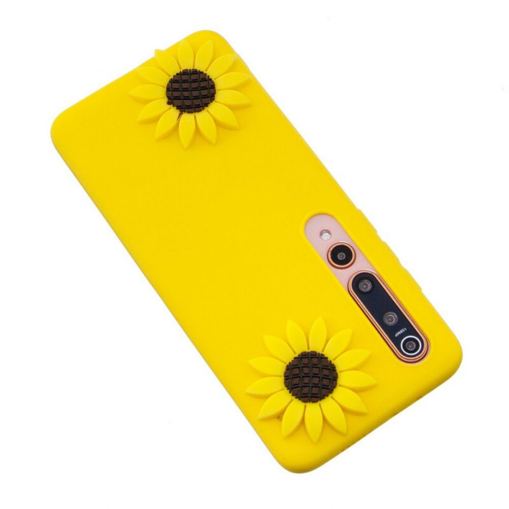 Hoesje voor Xiaomi Mi 10 / 10 Pro 3d Zonnebloemen