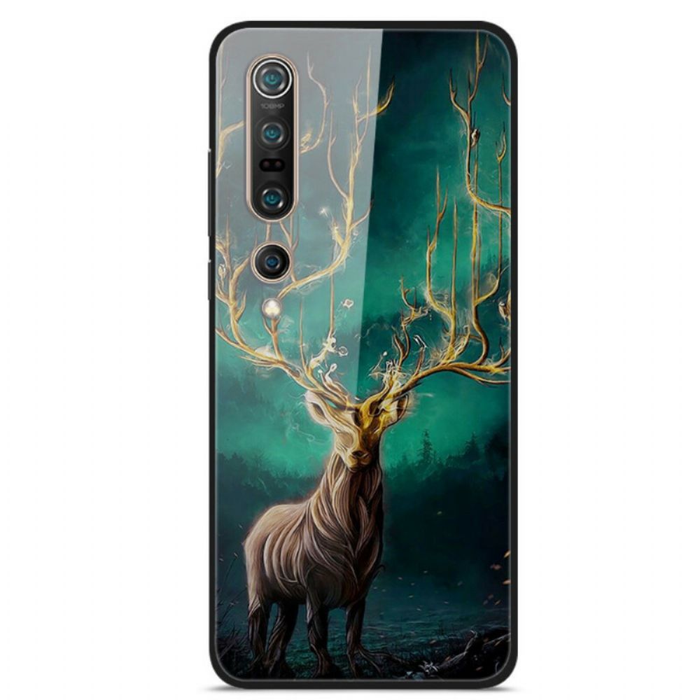 Hoesje voor Xiaomi Mi 10 / 10 Pro Gehard Glas Hertenkoning