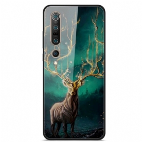 Hoesje voor Xiaomi Mi 10 / 10 Pro Gehard Glas Hertenkoning