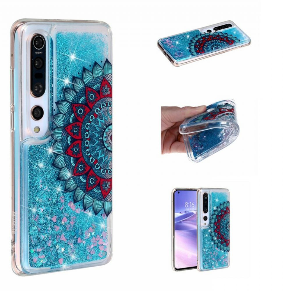 Hoesje voor Xiaomi Mi 10 / 10 Pro Mandala Met Pailletten