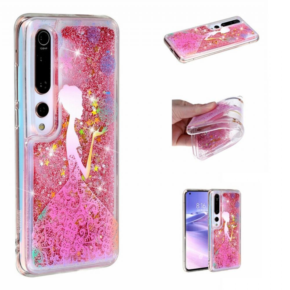 Telefoonhoesje voor Xiaomi Mi 10 / 10 Pro Pailletten Vrouw