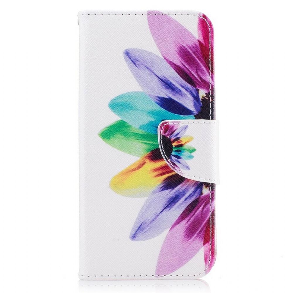 Folio-hoesje voor Samsung Galaxy J3 2017 Aquarel Bloem