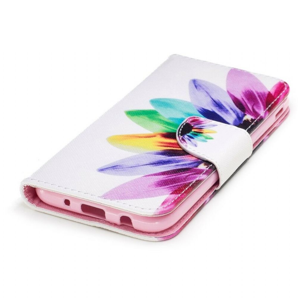 Folio-hoesje voor Samsung Galaxy J3 2017 Aquarel Bloem