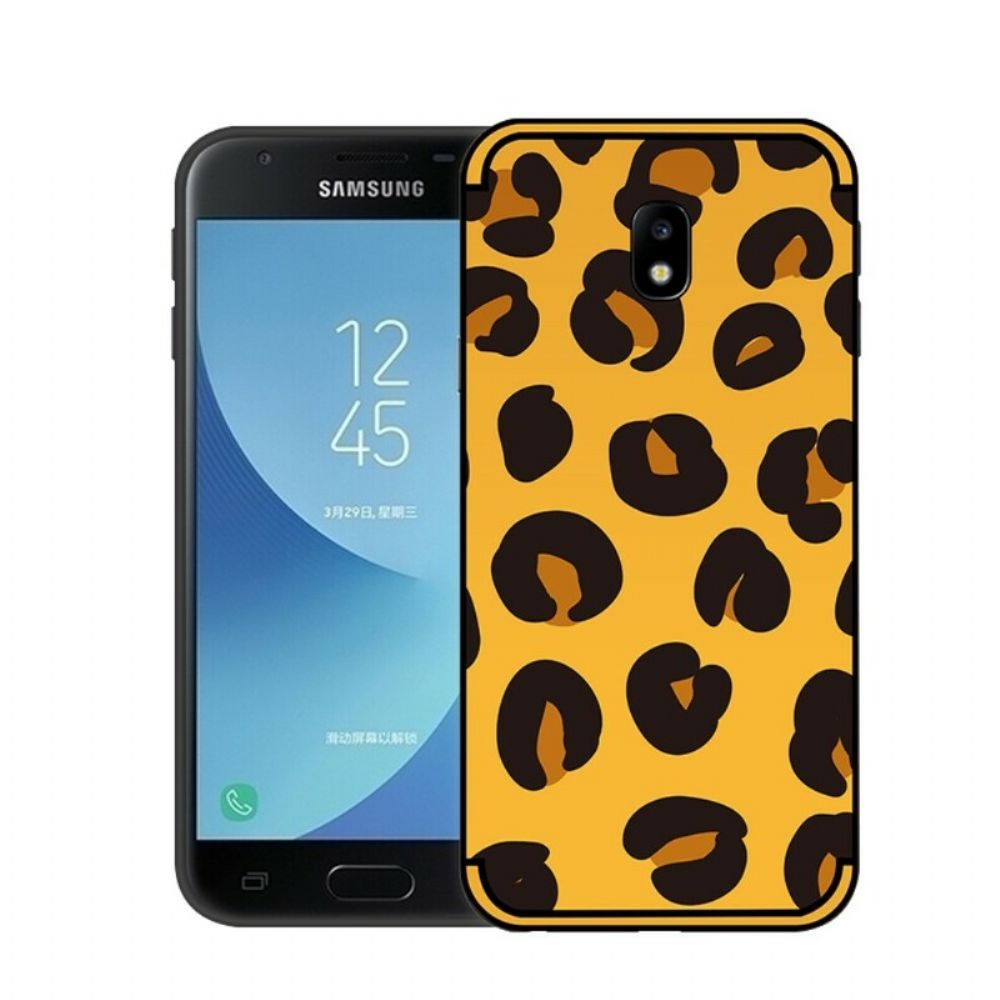 Telefoonhoesje voor Samsung Galaxy J3 2017 Nxe Leopard-spots