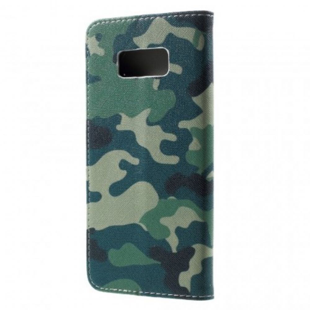 Folio-hoesje voor Samsung Galaxy S8 Plus Militaire Camouflage