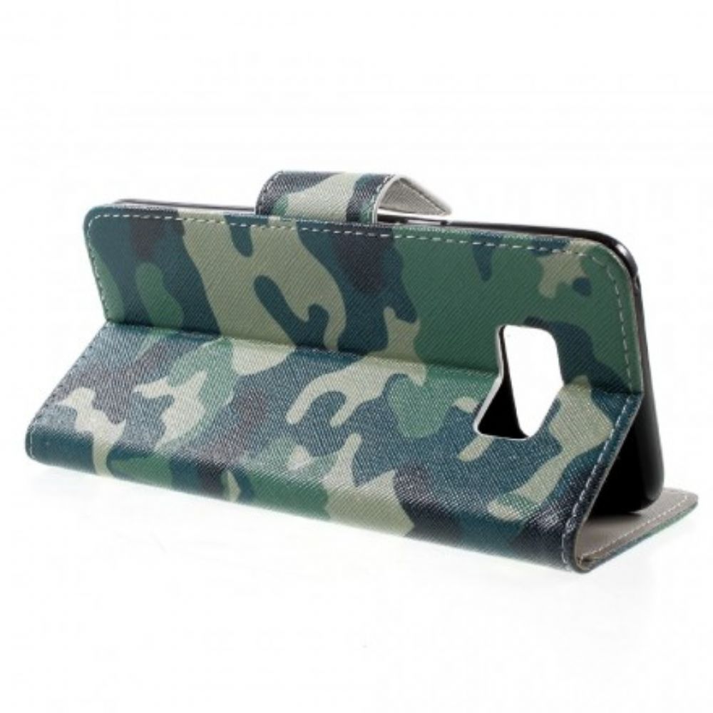 Folio-hoesje voor Samsung Galaxy S8 Plus Militaire Camouflage