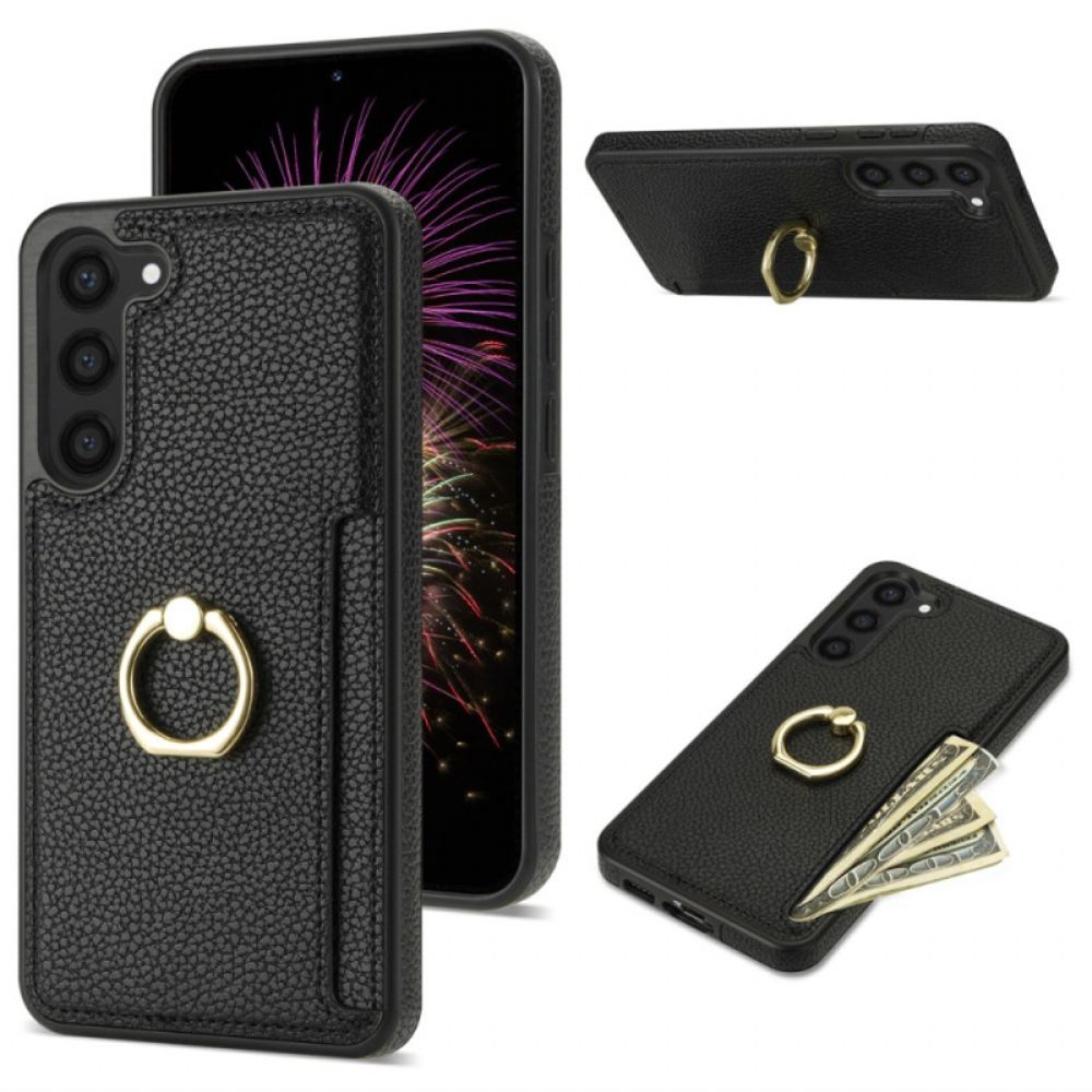 Cover Hoesje Samsung Galaxy S24 5g Telefoonhoesje Leren Stijl Met Kaarthouder En Standaard