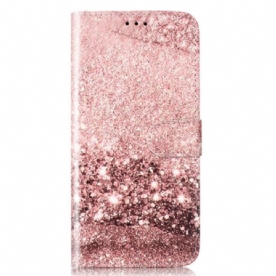 Folio-hoesje Samsung Galaxy S24 5g Telefoonhoesje Goud-rose Marmer