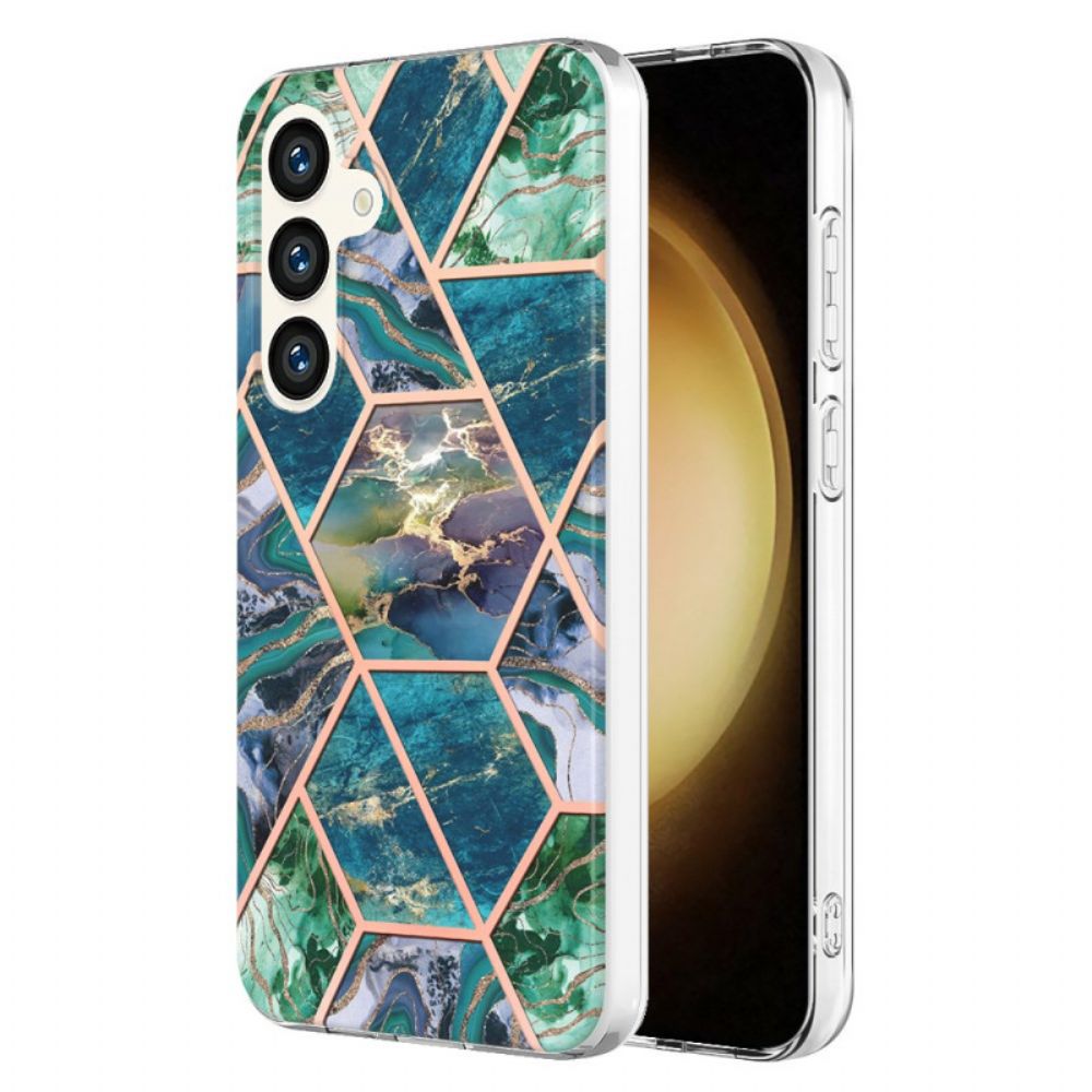 Hoesje Samsung Galaxy S24 5g Geometrisch Marmer