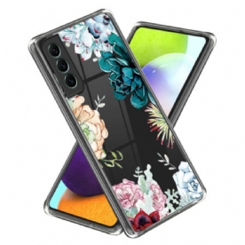 Hoesje Samsung Galaxy S24 5g Transparant Bloemen