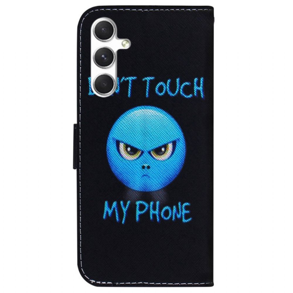 Leren Hoesje Samsung Galaxy S24 5g Emoji-telefoon Bescherming Hoesje