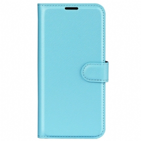 Leren Hoesje Samsung Galaxy S24 5g Litchi Kunstleer Bescherming Hoesje