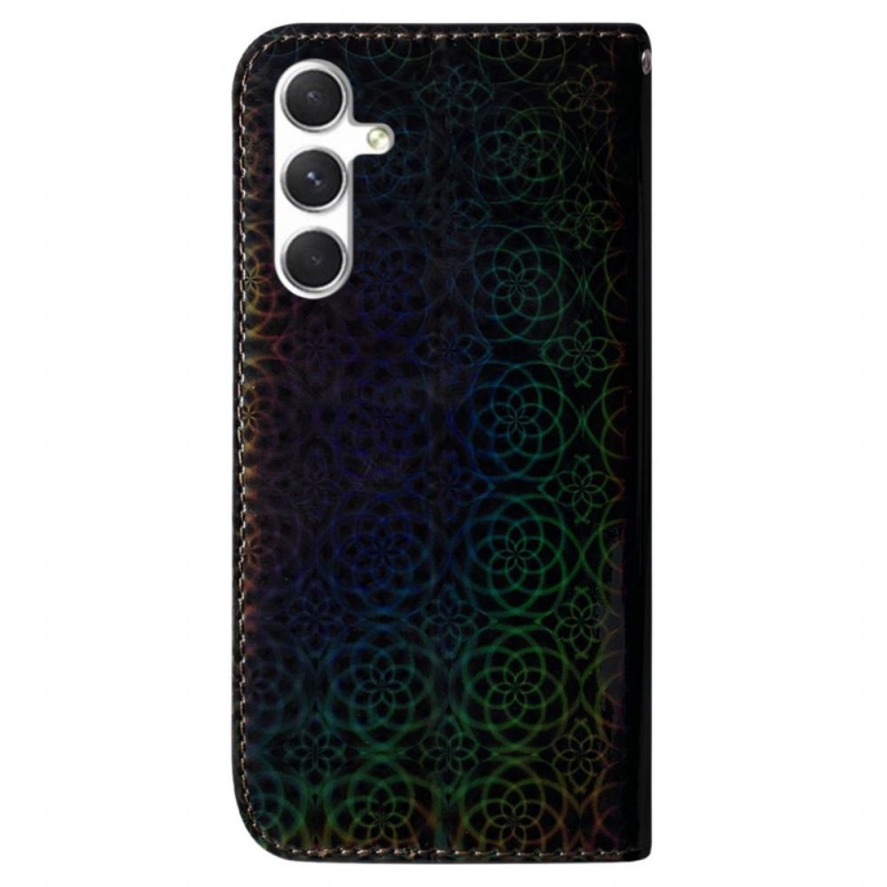 Leren Hoesje Voor Samsung Galaxy S24 5g Disco Met Bandjes