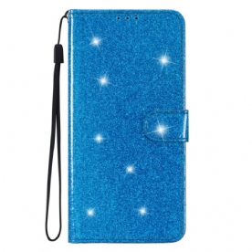 Leren Hoesje Voor Samsung Galaxy S24 5g Met Glitters