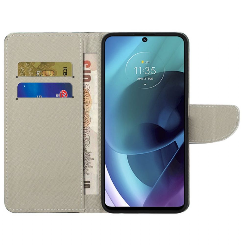 Folio-hoesje voor Moto G51 5G Londenleven