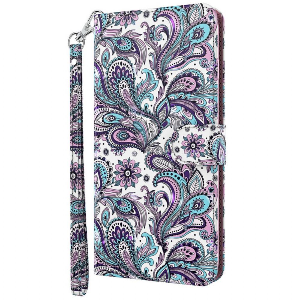 Folio-hoesje voor Moto G51 5G Paisley-patroon