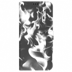 Leren Hoesje voor Moto G51 5G Abstract Patroon