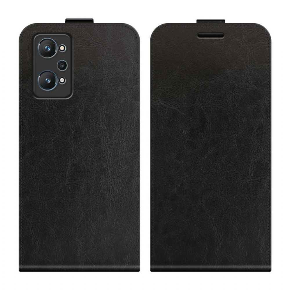 Folio-hoesje voor Realme GT Neo 3T / Neo 2 Flip Case Leren Effect Verticale Klep