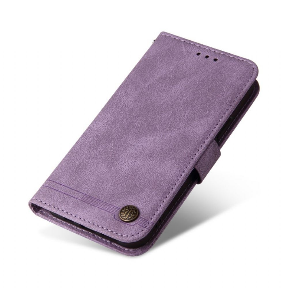 Leren Hoesje voor Realme GT Neo 3T / Neo 2 Faux Lederen Klinknagel En Riem