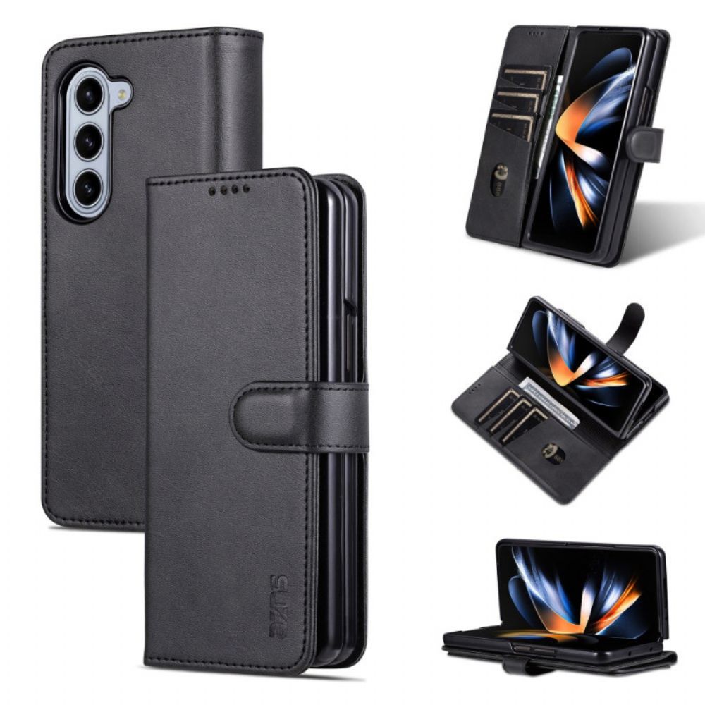 Bescherming Hoesje Samsung Galaxy Z Fold 6 Azns Leerstijl