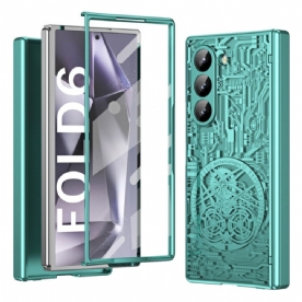 Cover Hoesje Samsung Galaxy Z Fold 6 Telefoonhoesje Mechanische Legend-serie