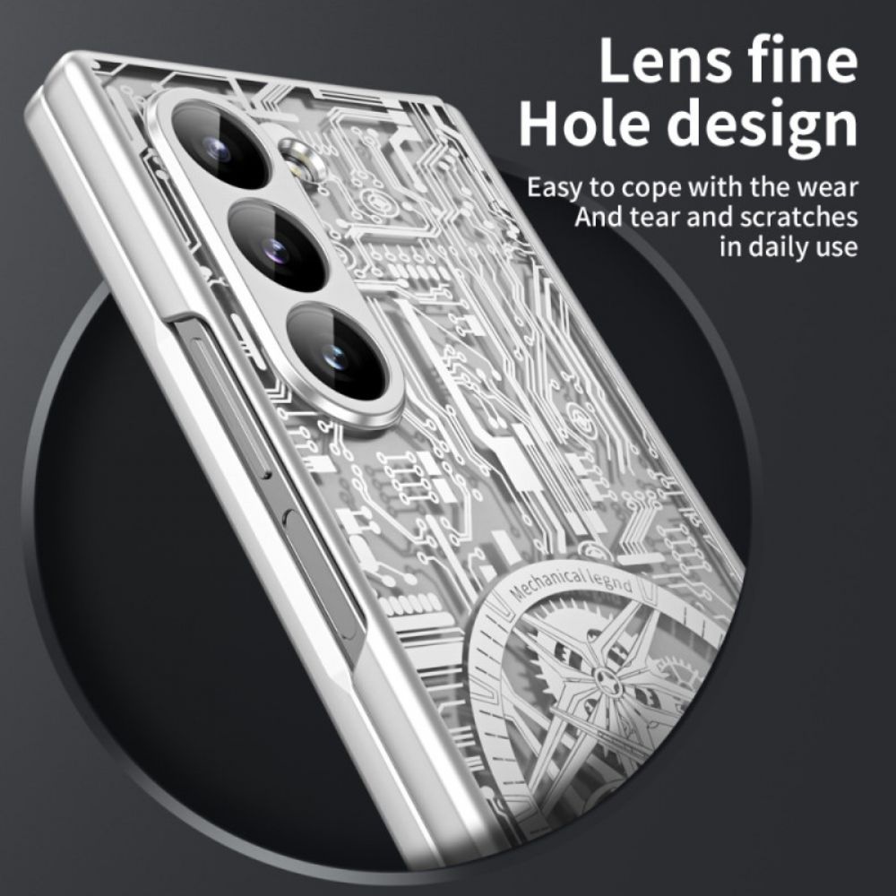 Cover Hoesje Samsung Galaxy Z Fold 6 Telefoonhoesje Mechanische Legend-serie