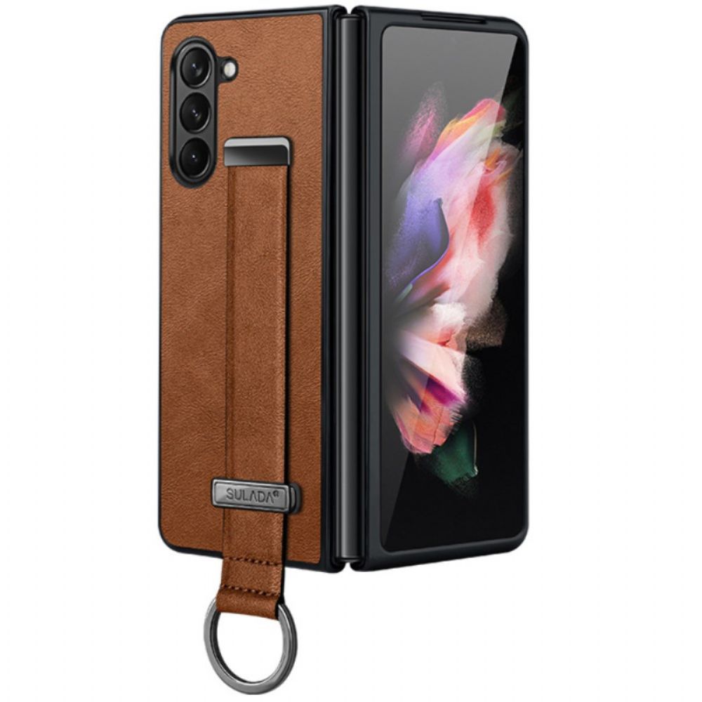 Cover Hoesje Samsung Galaxy Z Fold 6 Telefoonhoesje Sulada-steunband