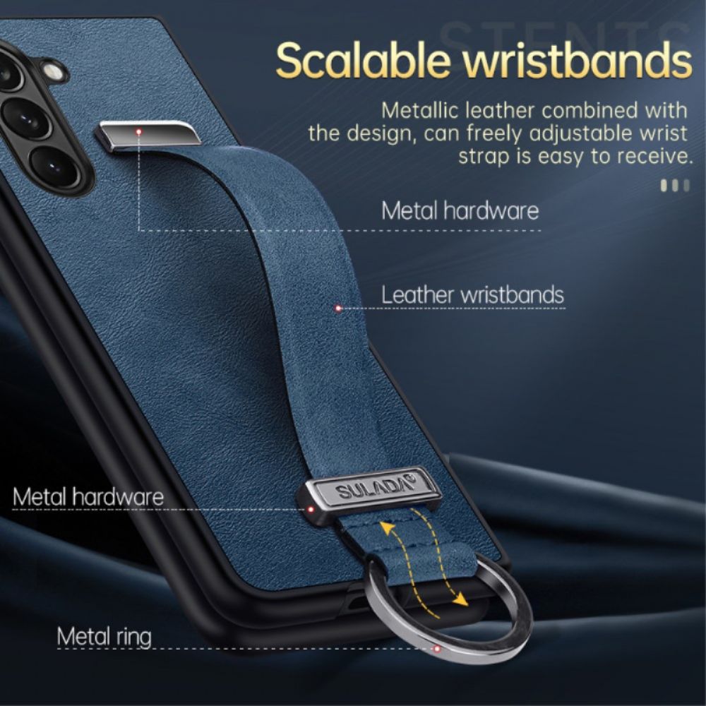 Cover Hoesje Samsung Galaxy Z Fold 6 Telefoonhoesje Sulada-steunband