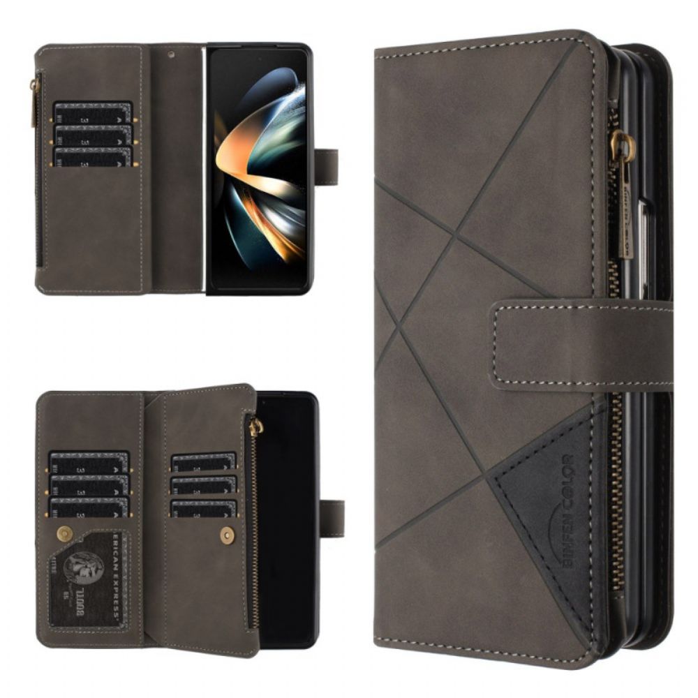 Folio-hoesje Samsung Galaxy Z Fold 6 Telefoonhoesje Binfen Color Geometry-portemonnee