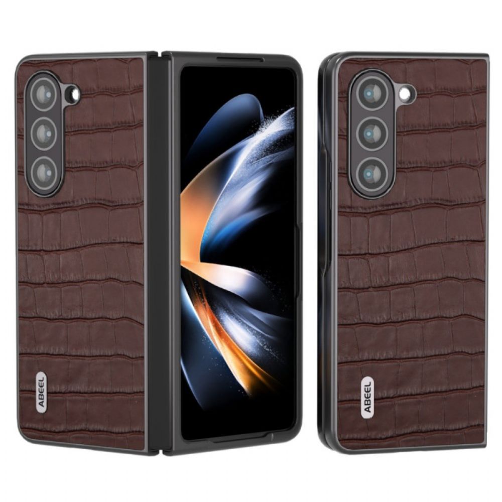 Hoesje Samsung Galaxy Z Fold 6 Krokodiltextuur Abeel Bescherming Hoesje