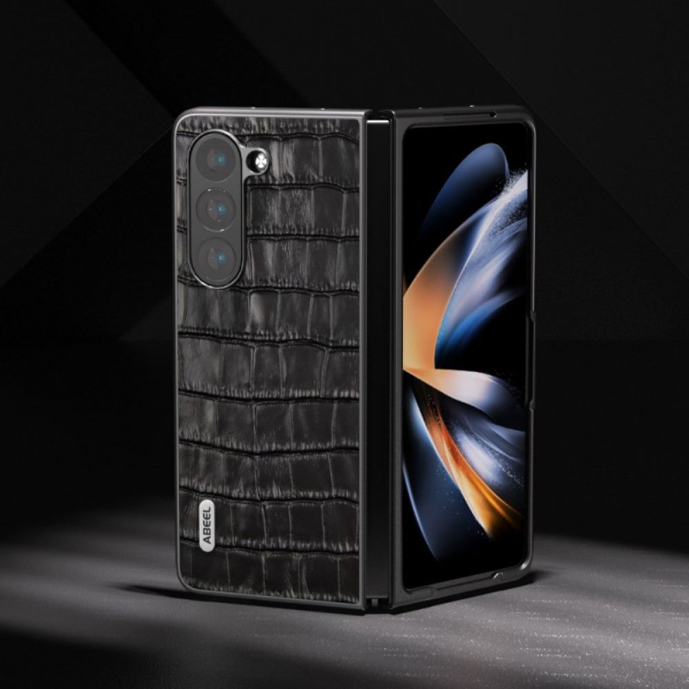 Hoesje Samsung Galaxy Z Fold 6 Krokodiltextuur Abeel Bescherming Hoesje