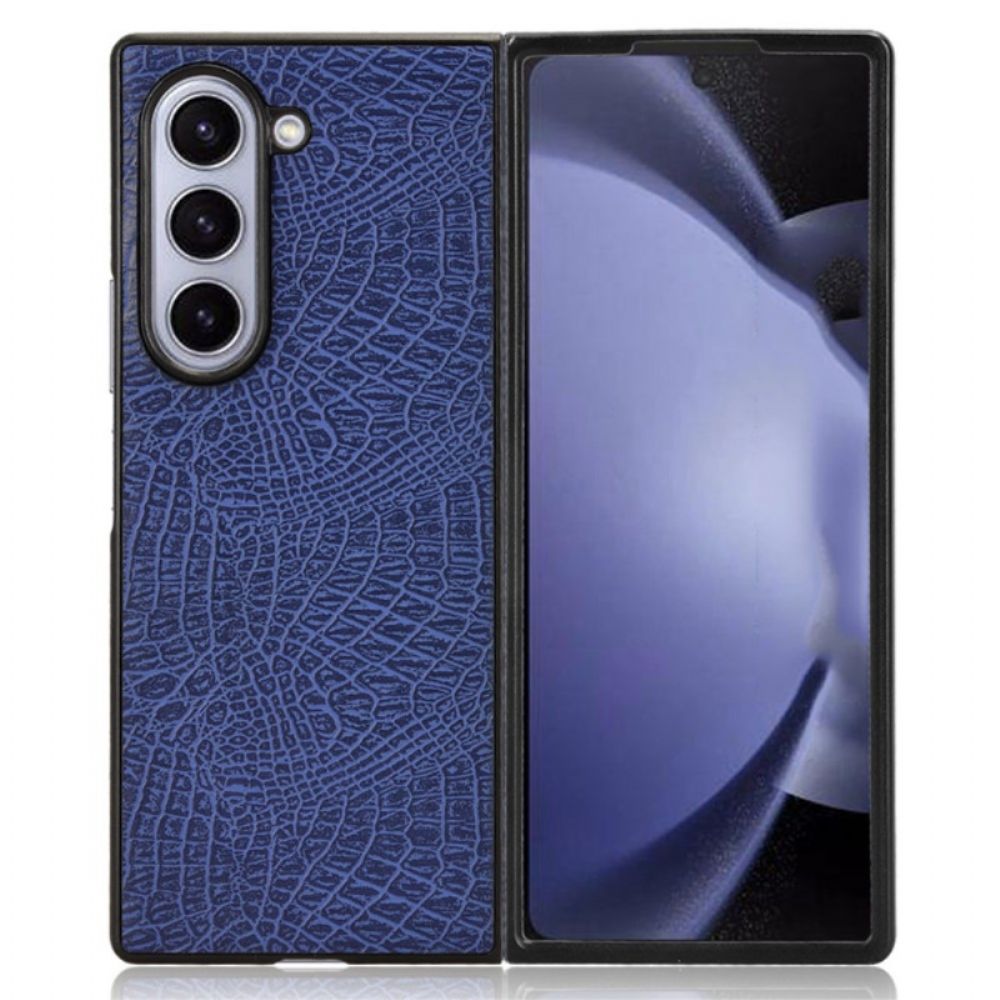 Hoesje Samsung Galaxy Z Fold 6 Ledereffect Bescherming Hoesje