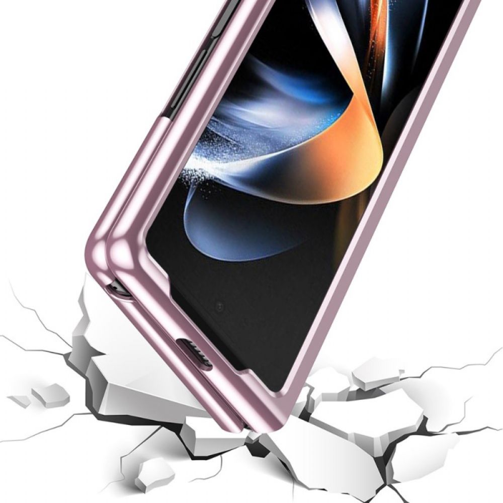 Hoesje Samsung Galaxy Z Fold 6 Transparante Metalen Randen