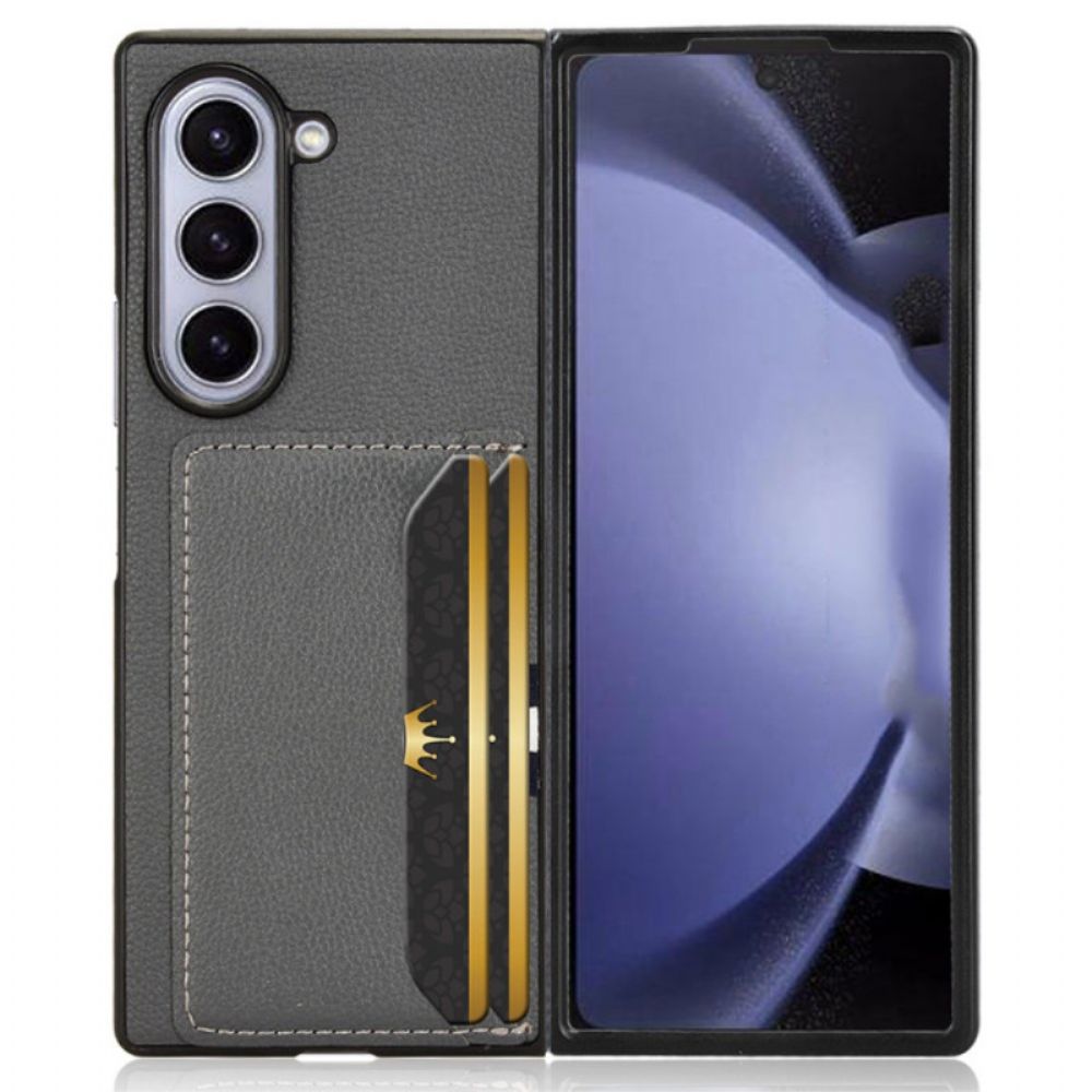 Hoesje Voor Samsung Galaxy Z Fold 6 Driekleurige Kaarthouder