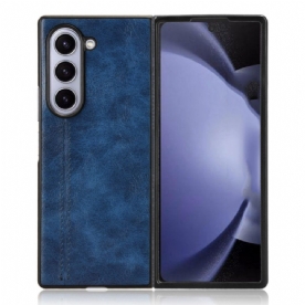 Hoesje Voor Samsung Galaxy Z Fold 6 Imitatieleren Stiksels