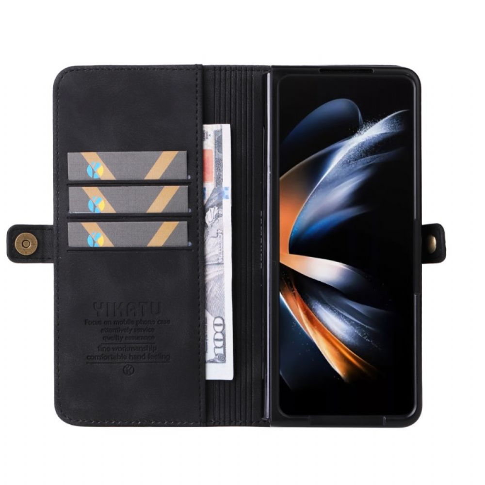 Leren Hoesje Samsung Galaxy Z Fold 6 Vintage Yikatu