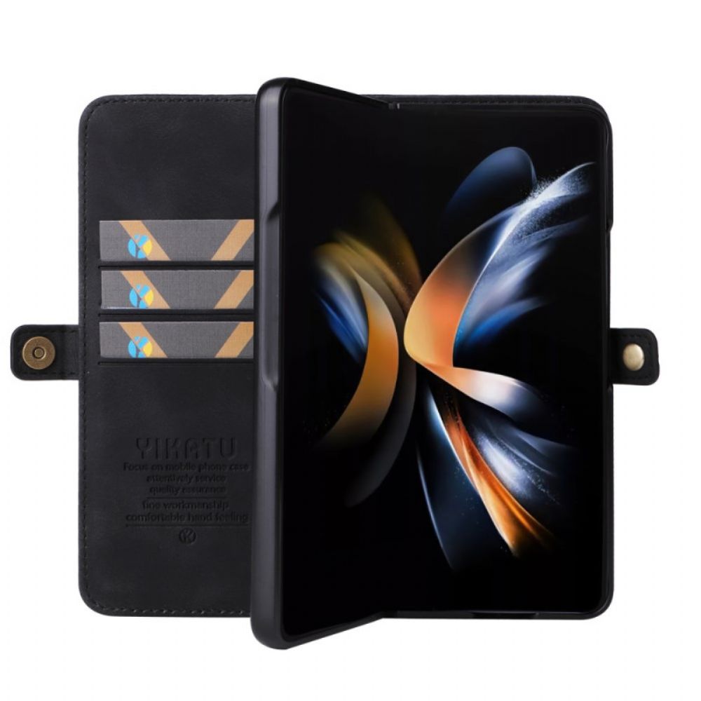 Leren Hoesje Samsung Galaxy Z Fold 6 Vintage Yikatu