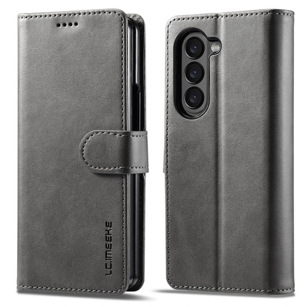 Leren Hoesje Voor Samsung Galaxy Z Fold 6 Imitatieleer Lc.imeeke