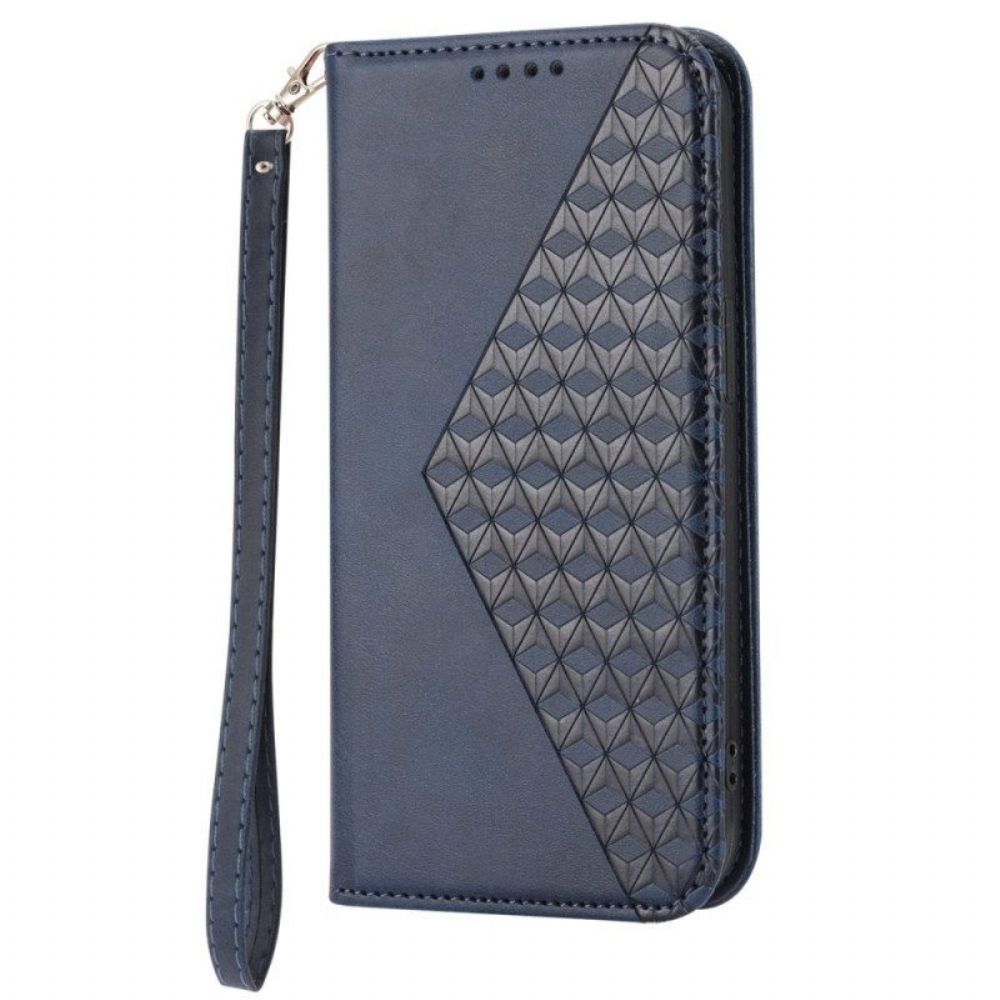 Bescherming Hoesje voor Xiaomi Redmi Note 12 Pro Folio-hoesje Stijl Leer 3d-patroon