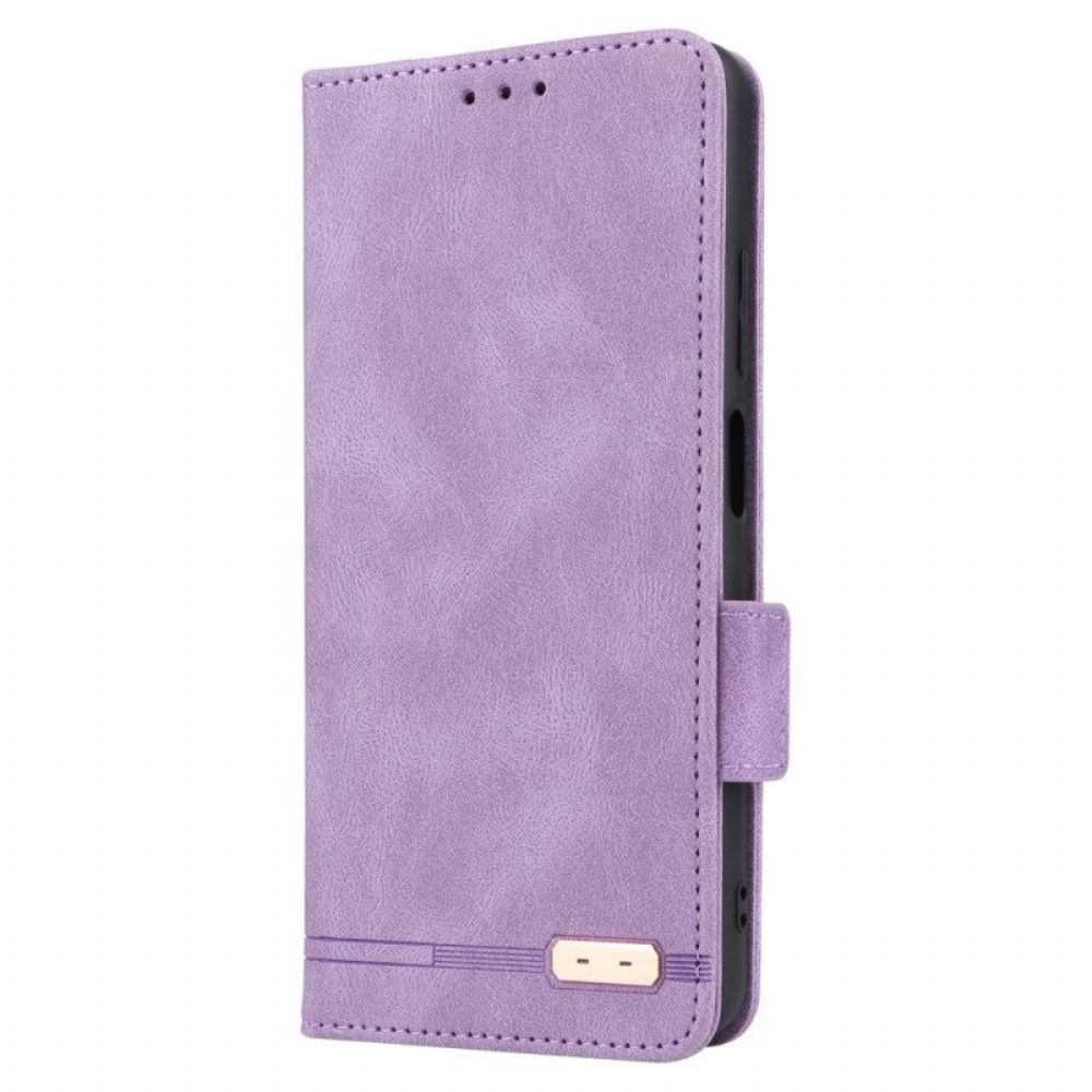 Bescherming Hoesje voor Xiaomi Redmi Note 12 Pro Folio-hoesje Stijlvol Leereffect