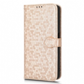 Folio-hoesje voor Xiaomi Redmi Note 12 Pro Met Ketting Strappy-patroon In 3d