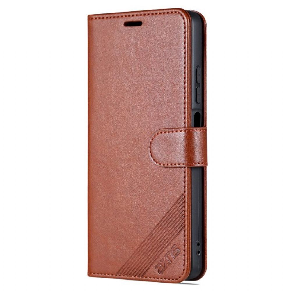 Leren Hoesje voor Xiaomi Redmi Note 12 Pro Leer-effect