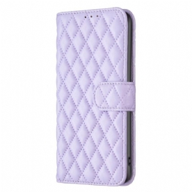 Flip Case voor Samsung Galaxy S23 5G Gewatteerde Binfen Kleur