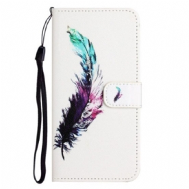 Folio-hoesje voor Samsung Galaxy S23 5G Met Ketting Veer Met Koord