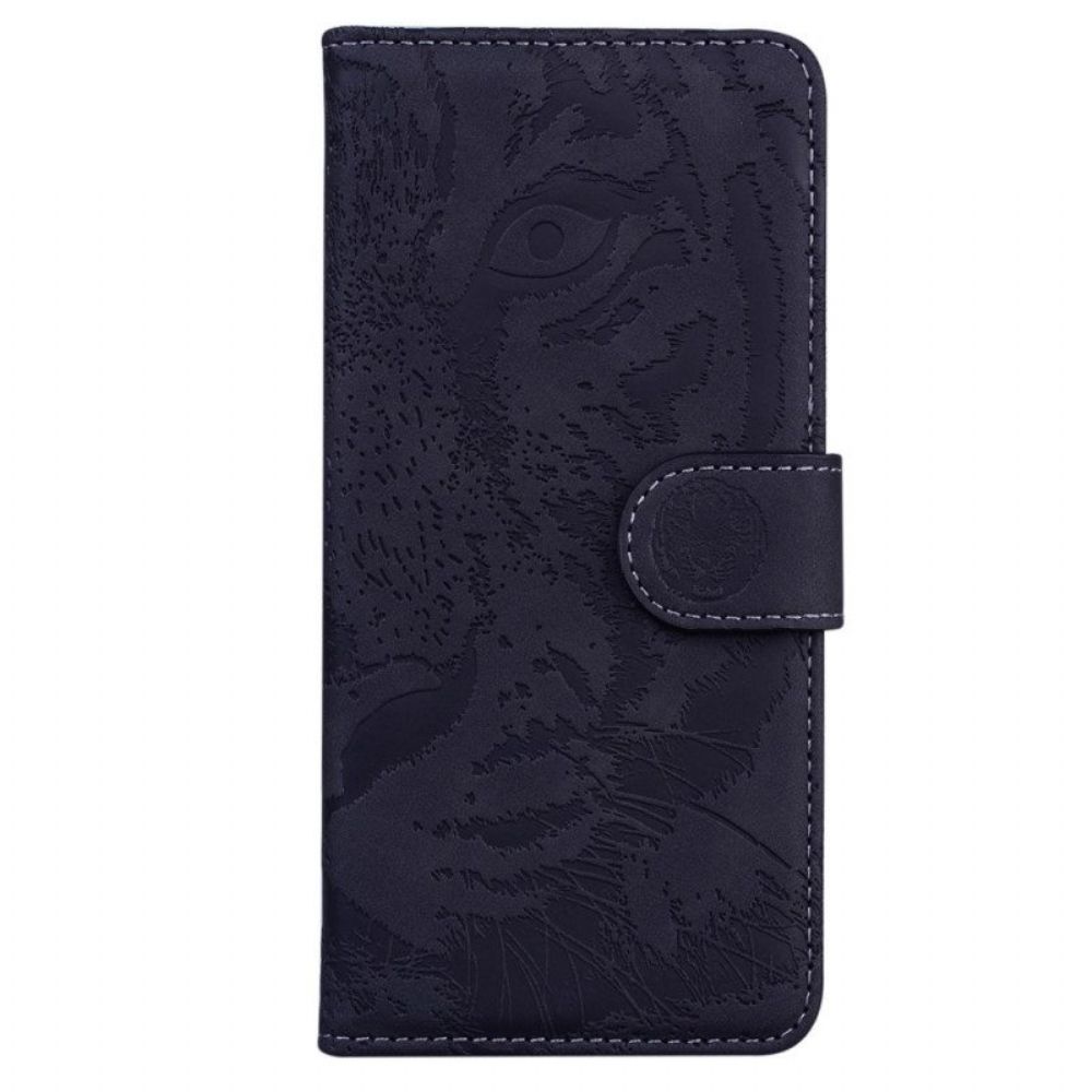 Folio-hoesje voor Samsung Galaxy S23 5G Tijger Voetafdruk